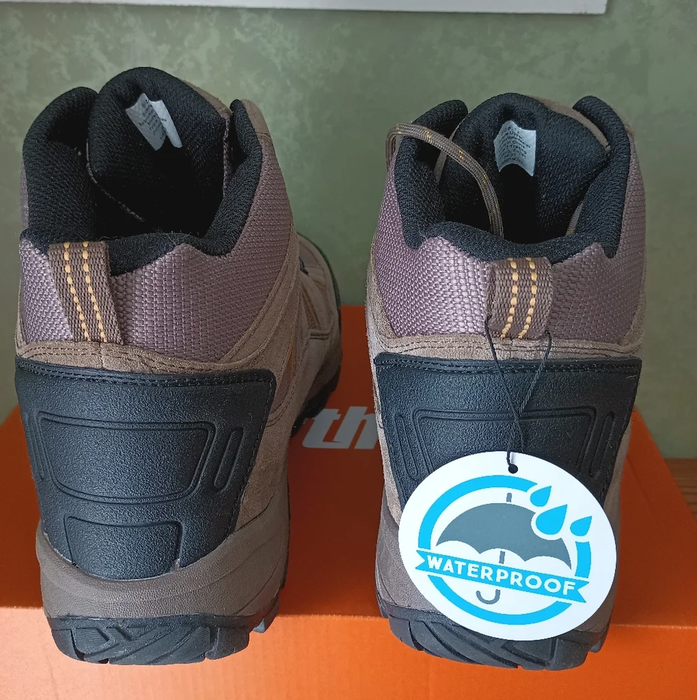 Northside Leather Waterproof Hiking Work Boots Tan Dark Honey Mens 12 NEW In Box